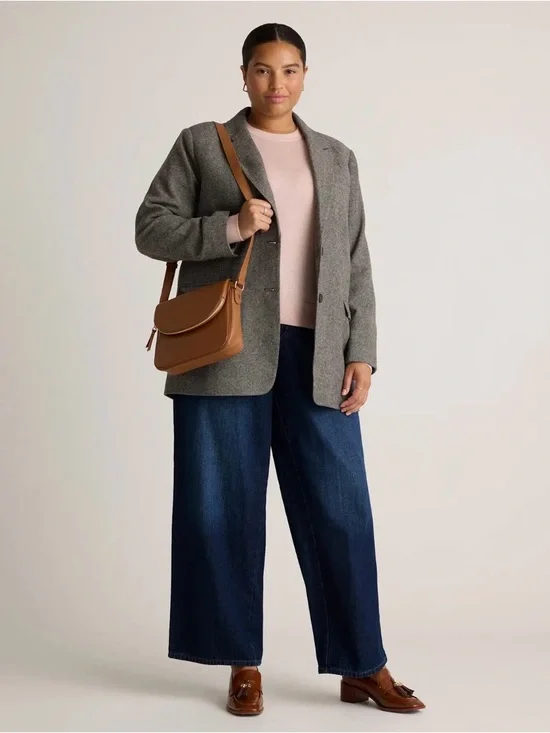 Quince Italian Leather Foldover Crossbody Bag in Cognac PERFECT WITH DUST BAG! - Picture 2 of 7